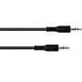 Omnitronic 3,5 mm stereo kabelis 3 m melns – audio savienotājkabelis