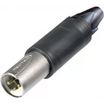 Neutrik NC3FM-C XLR savienotājs, taisns, ligzda, 3 polu, sudraba krāsa, 1 gab.