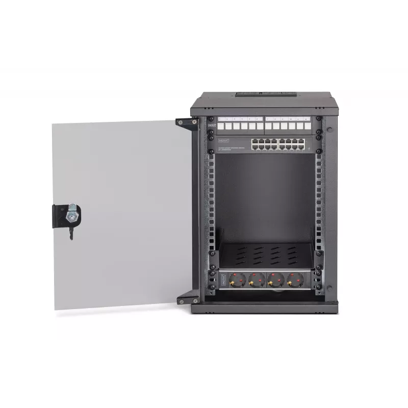 Sienas stiprinājuma slēdzis Digitus DN-49103-SET 9U 315 x 300 mm Melns