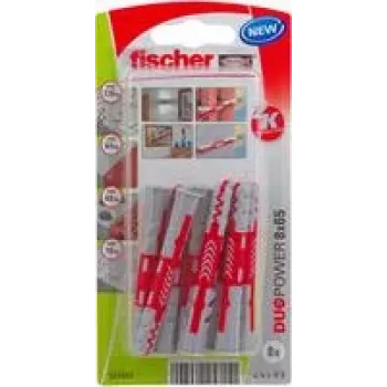 Fischer DuoPower 8 x 65 K NV Sienas Dībelis 65 mm 537651 1 Komplekts