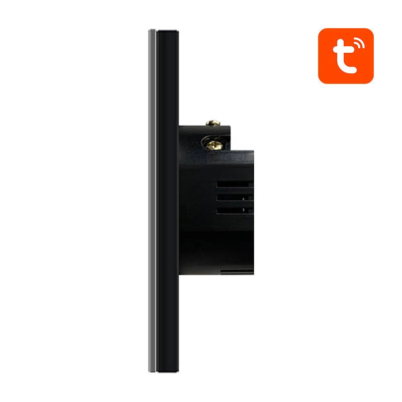 Viedais gaismas slēdzis Avatto ZTS02-EU-B2 ZigBee 2-virzienu Melns, sienas montāžai, ES modelis