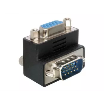 Delock Adapter VGA Kontaktdakša/Ligzda 90° leņķī (65171)