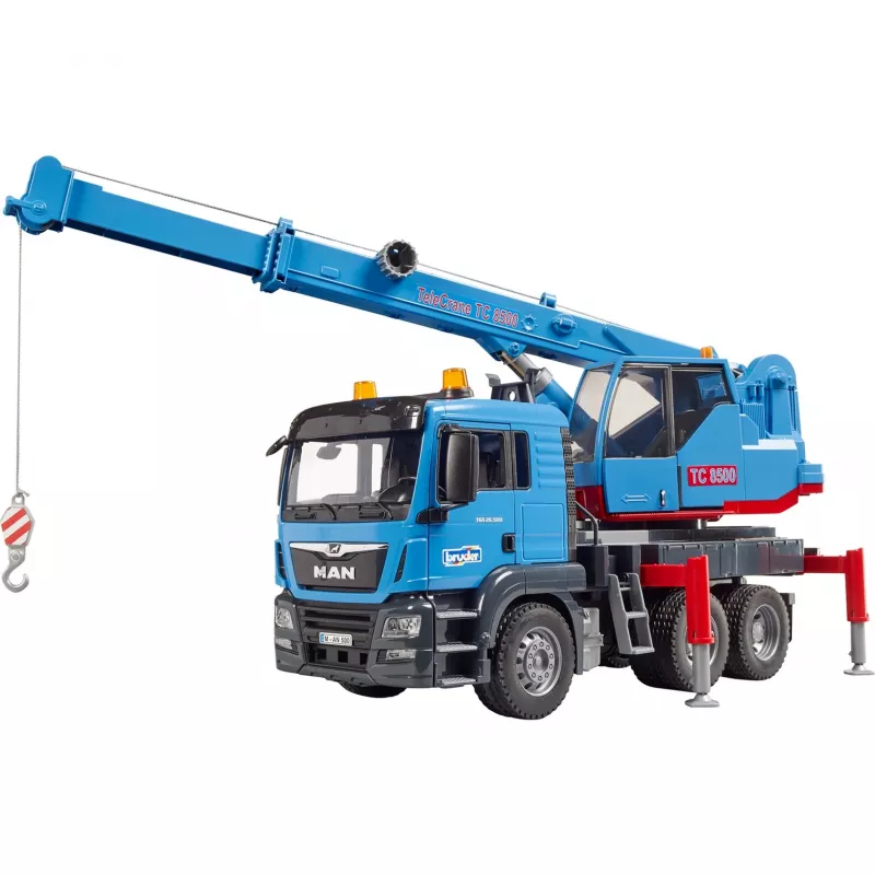 Kravas auto ar celtni BRUDER MAN TGS Kran-LKW Blue ABS 03771