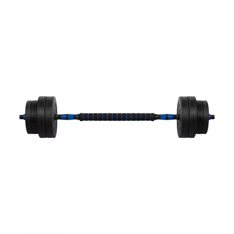 REBEL ACTIVE Regulējama bitumena hantele ar savienotāju 1x20kg