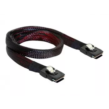 SAS kabelis DeLOCK 83073 0,1 m Melns Sarkans