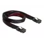 SAS kabelis DeLOCK 83073 0,1 m Melns Sarkans