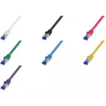 Logilink Professional - Patch-Cable - RJ-45 (Tēviņš) uz RJ-45 (Tēviņš) - 2 m - 6 mm - S/FTP - Kat.7 (Vads) / Kat.6a (Porti) - Bezhalogēna, Lietā, Bezķepīgs - Zaļš, RAL 6024 (C6A055S)