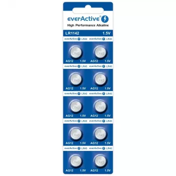 Alkāliskā pogas baterija everActive G12 AG12 1.5V – 10 gab. iepakojums
