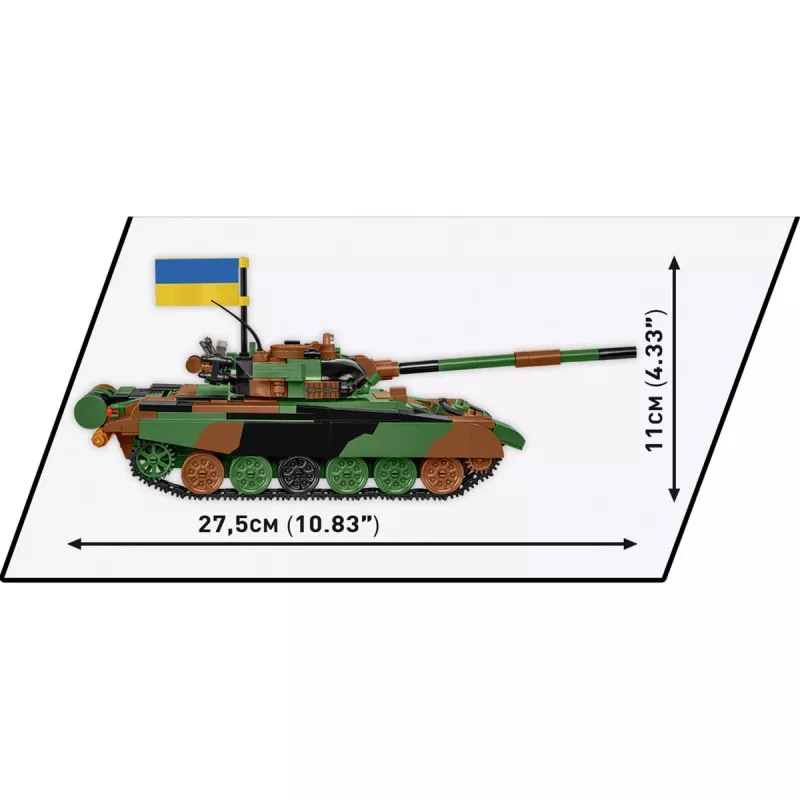 Būvkomplekts COBI T-72M1R PL/UA Bruņotie spēki 724 gab.