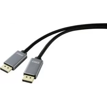 SpeaKa Professional DisplayPort savienojuma kabelis [1x DisplayPort spraudnis - 1x DisplayPort spraudnis] 5.00 m Melns (SP-8993892)