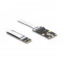 DeLOCK Pārveidotājs M.2 Key B+M vīrišķais uz Mini PCIe slotu elastīgs kabelis