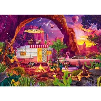 Puzle Schmidt Spiele Jeff Haynie — Kempings Paradīze Tuksnesī, 1000 gab., MPN 58574