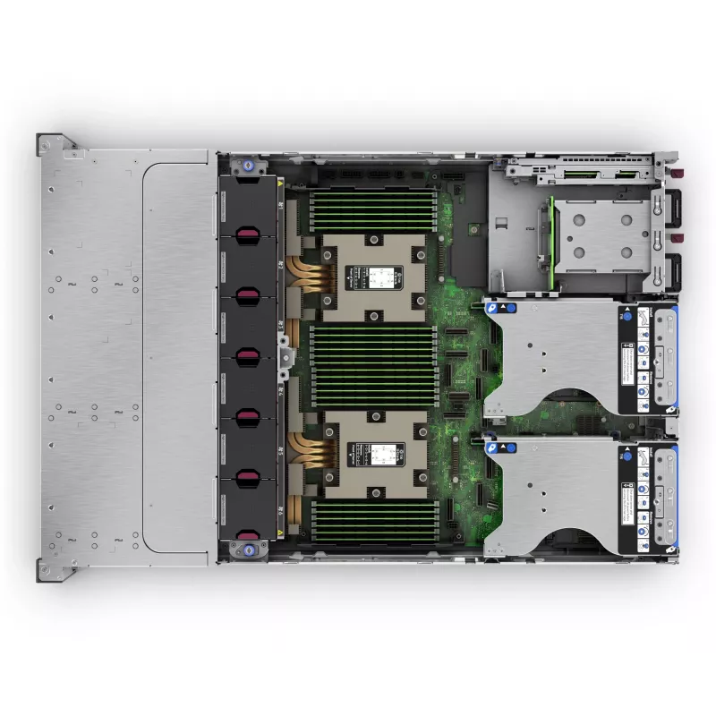 HPE ProLiant DL385 Gen11 2U AMD EPYC 9115 16-Kodolu 3.2GHz 2x32GB-R 8xSFF Karstā Maiņa 2x480GB SSD MR408i-o 2x1000W Serveris (P81843-425)
