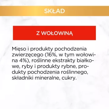 GOURMET Gold Sauce Delight liellopa gaļa - mitrā barība kaķiem - 85 g