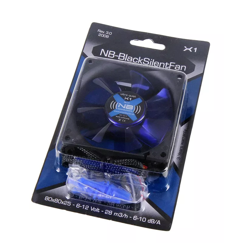 Datora ventilators Noiseblocker BlackSilentFan X1 80mm