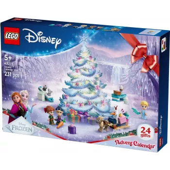 LEGO Disney Frozen Adventa kalendārs 2025 komplekts 43273 — 231 gabali, 4 minifigūras, vecumam 5+