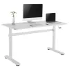 Rokas regulējams augstuma galds Ergo Office, max 40 kg, max augstums 117 cm, ar virsmu stāvus un sēdus darbam, ER-401 W