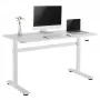 Rokas regulējams augstuma galds Ergo Office, max 40 kg, max augstums 117 cm, ar virsmu stāvus un sēdus darbam, ER-401 W