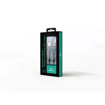 USB Type-C uzlādes un datu kabelis, 1.5 m, zaļš