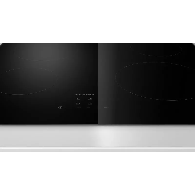 Siemens iQ100 ET61RBEA1E iebūvējamā elektriskā keramiskā plīts virsma, melna, 60 cm, 4 zonas