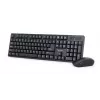 Bezvadu tastatūras un peles komplekts Gembird KBS-W-01 melns