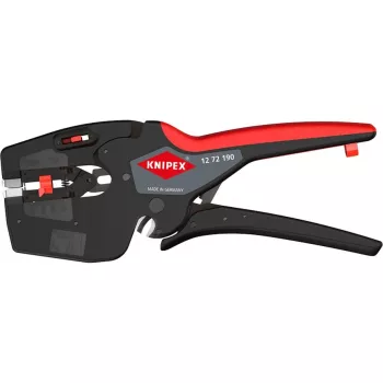 Knipex elektriķa daudzfunkciju instruments NexStrip 12 72 190 SB – stiepļu noņēmējs un spailīšu presētājs