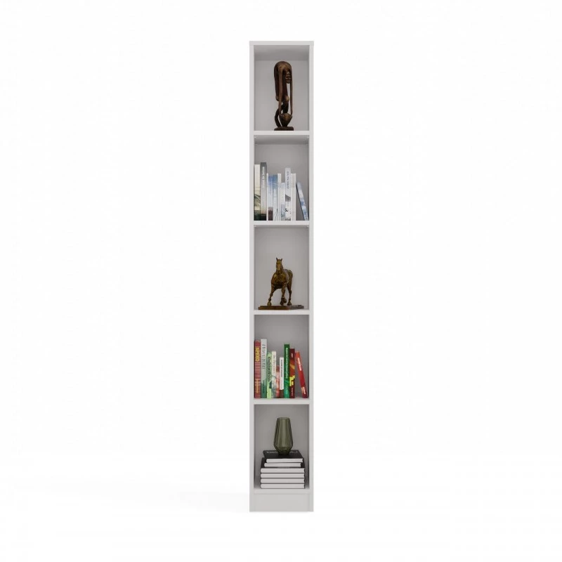 Plaukts REGAŁ R25 25 cm balts — viensekciju grāmatu plaukts
