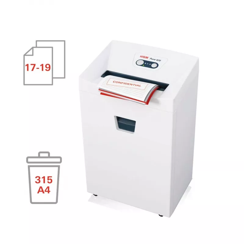 HSM Pure 420 smalcinātājs, 35 l, 3,9 mm