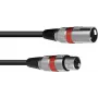 XLR kabelis Omnitronic 3022045R — 1 x XLR vīrietis uz 1 x XLR sieviete, 1,5 m