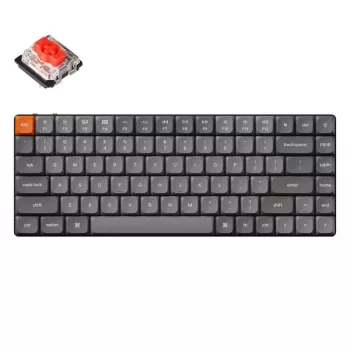 Keychron K3 Max bezvadu mehāniskā tastatūra, 75%, pelēka