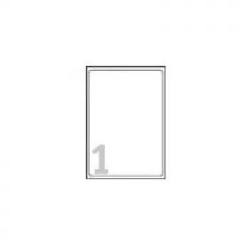 Pašlīmējošas noņemamas etiķetes Avery Zweckform L4735REV-25, A4 (210 x 297 mm), 25 loksnes, baltas