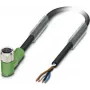 Phoenix Contact Sensoru/izpildmehānismu kabelis M8 (90°) ligzda atvērts 10,0 m (SAC-4P-10,0-PUR/M 8FR)