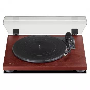 TEAC TN-180BT-A3 Black Cherry – atskaņotājs vinila platēm ar jostu piedziņu