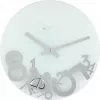 NeXtime sienas pulkstenis 8115 Dropped, 43 cm, sudrabs