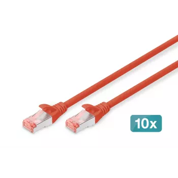 Tīkla kabelis Digitus CAT 6 S/FTP RJ-45 5m Sarkans