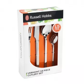 Galda piederumu komplekts Russell Hobbs BW028422EU7, 16 gab., nerūsējošā tērauda galda piederumi