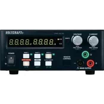 VOLTCRAFT Laboratorijas barošanas bloks, regulējams CPPS-160-84 0.02 - 84 V/DC 0.01 - 5 A 160 W USB attālināti vadāms, programmējams