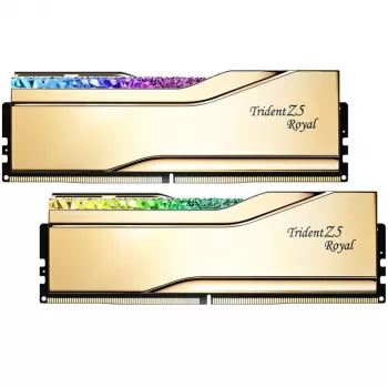 G.Skill Trident Z5 Royal RGB 32 GB (2x16 GB) DDR5-6000 CL36 atmiņas komplekts, zelts