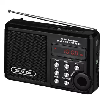 Pārnēsājamais radio SENCOR SRD 215 B MP3, USB, SD