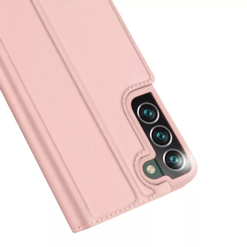 Dux Ducis Skin Pro holster maciņš ar atloku Samsung Galaxy S22+ (S22 Plus) rozā