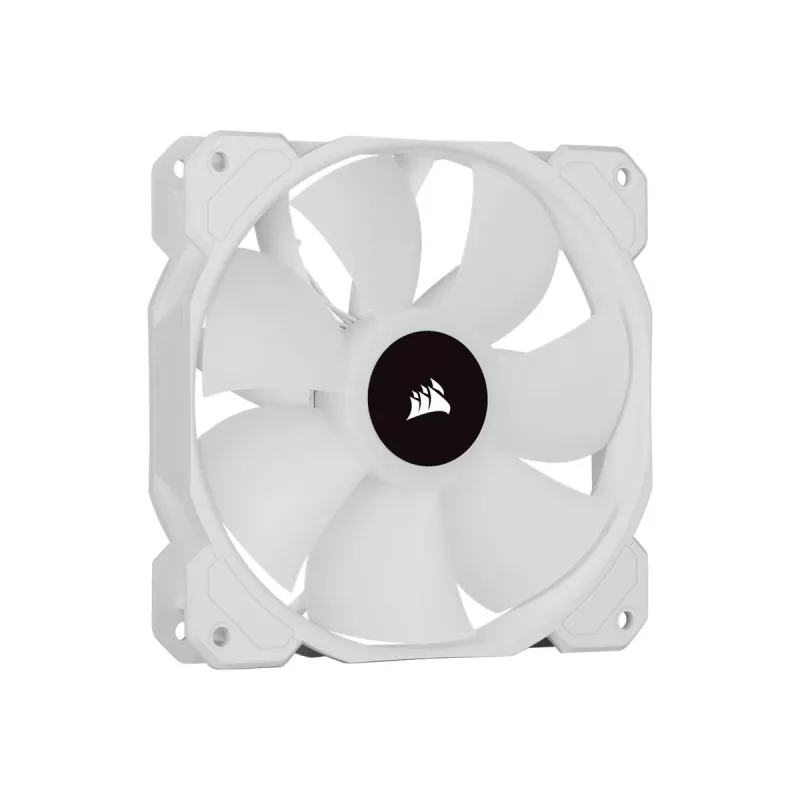Corsair iCUE SP120 RGB ELITE Performance 120mm Baltā PWM ARGB korpusa ventilatoru trīskomplekts