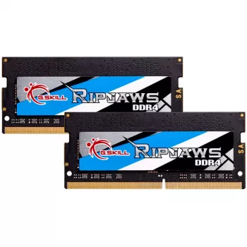 G.Skill Ripjaws F4-3200C22D-32GRS - DDR4 - komplekts - 32 GB: 2 x 16 GB - SO-DIMM 260-pin - 3200 MHz / PC4-25600 - bez bufera