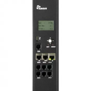 Inter-Tech SA-1632WN PDU (strāvas sadalītājs) 16x C13 ligzdas, pārvaldāms/monitorējams, 100–240V, 32A, TCP/IP, SNMP, melns