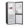 Ledusskapis ar saldētavu MPM MPM-215-KB-39/E — 215 L, apakšējā saldētava, tumšais inox, atgriezeniskas durvis, LED apgaismojums