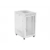Grīdas stāvošs 19 inch servera skapis 27U 800x1000 mm pelēks perforēts ar LCD durvīm LANBERG (plakanā iepakojumā)