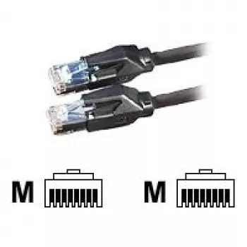 Datwyler DATWYLER - Patch-Cable - RJ-45 (M) - RJ-45 (M) - 10 m - SSTP-Cable - CAT 6 - Halogen-Free - Black (21.05.0105)