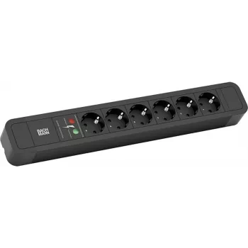 Pagarinātājs Bachmann Primo 2 2m 6 AC Kontaktligzdas Melns