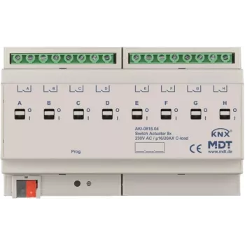 MDT AKI-0816.04 pārslēgšanas izpildmehānisms 8-kanālu, 8TE, REG