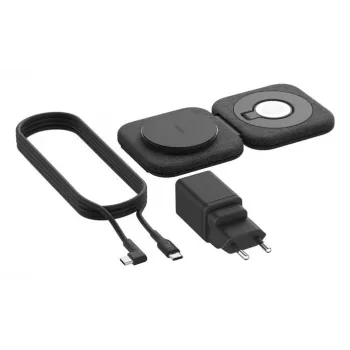 Bezvadu 2-in-1 uzlādes stacija Belkin BOOSTCHARGE PRO QI2 WIZ026VFBK