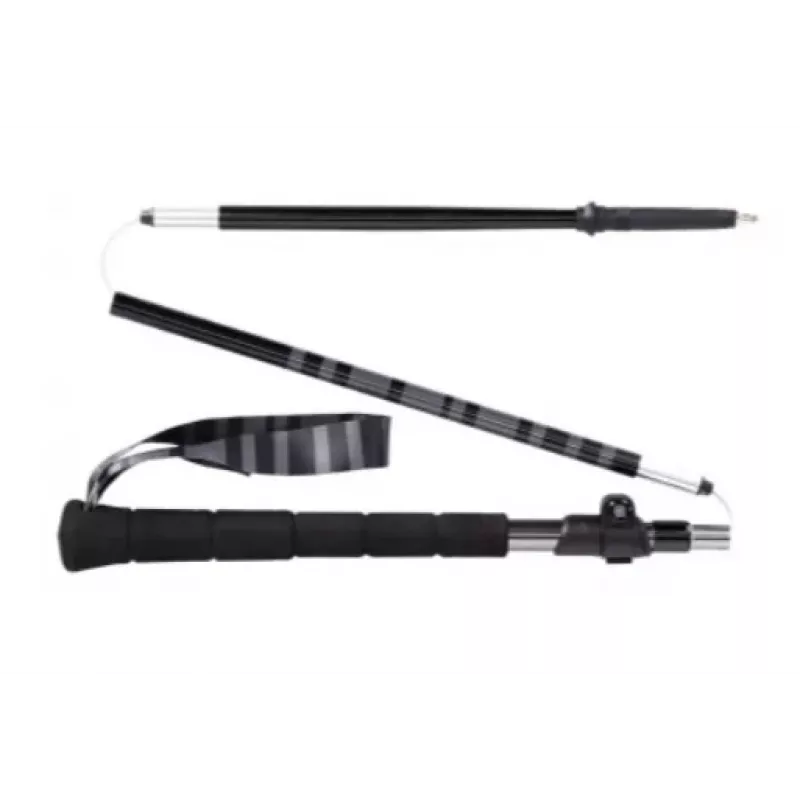 Viking Kettera Pro Long Grip nūjas trekingam melnas/pelēkas 135 cm